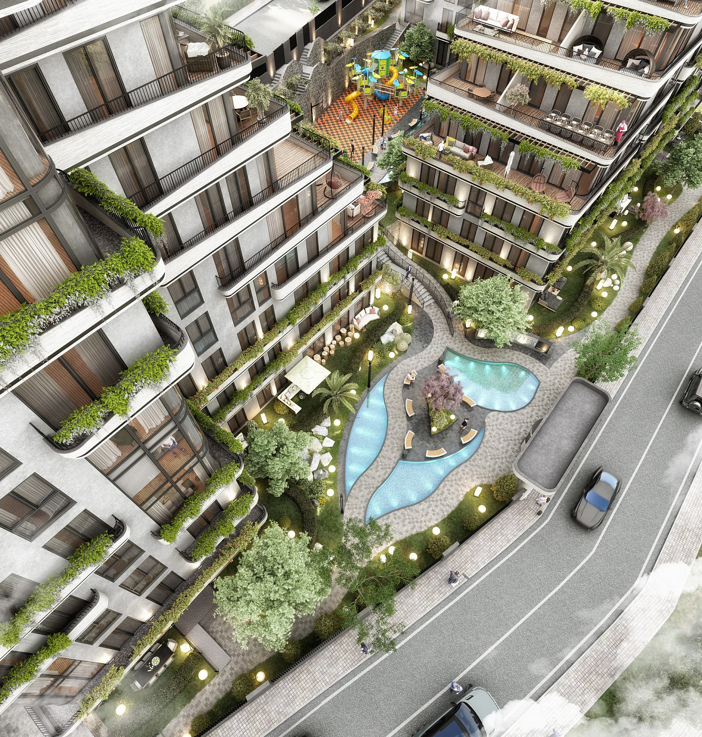 Cozy residential complex in the green zone