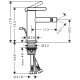 Photo Bidet mixer Axor One 48210670 black matte