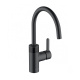 Photo Kitchen mixer Kludi E-GO 422006675 deep black matte
