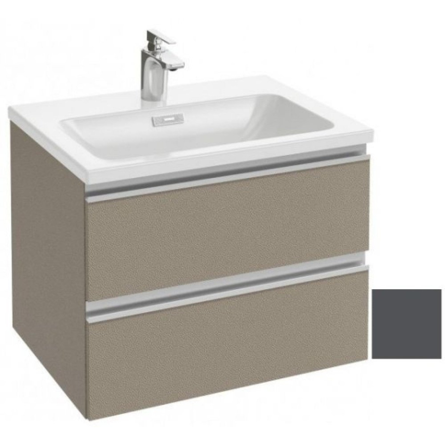 Photo Bathroom under the sink 60 cm Jacob Delafon Vox EB2030-RA-442 gray anthracite lacquer