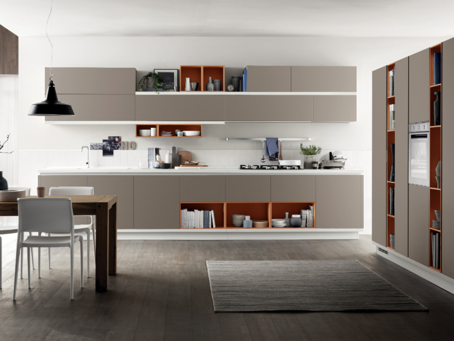 Photo Scavolini Foodshelf Corner 360 by 240 cm
