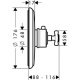 Photo Exterior shower thermostat Axor Montreux 16815000