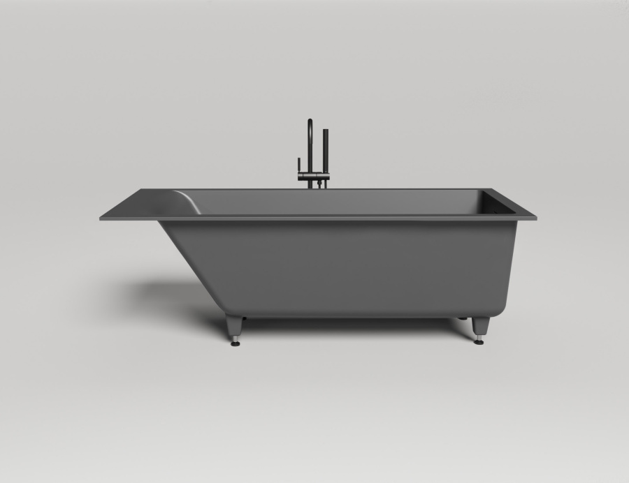 Photo Bath of artificial stone Salini Cascata Kit 170x75 104313GF painting by RAL completely