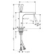 Photo Axor Citterio 39032340 grinded black chrome sink mixer
