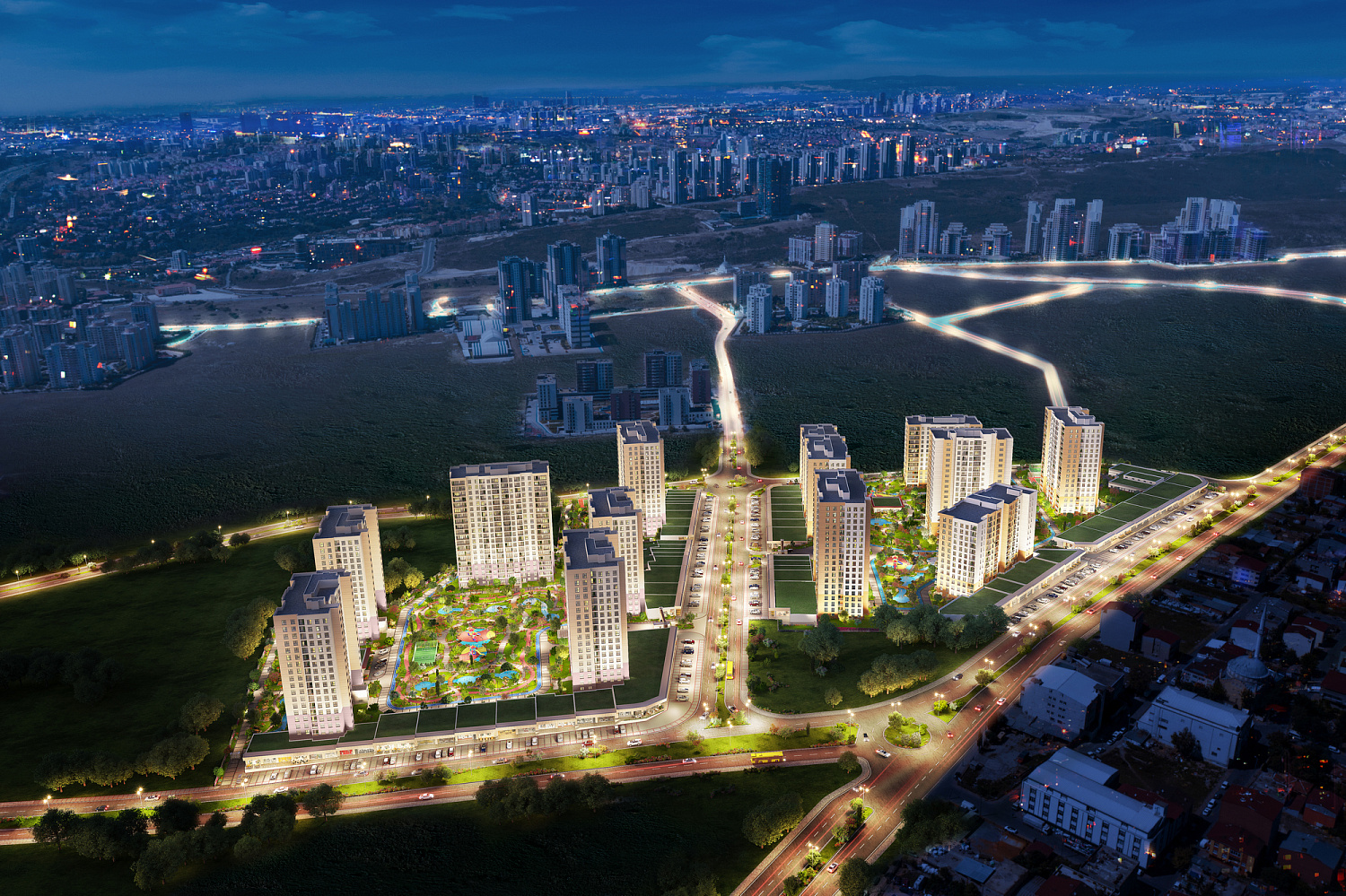 Cozy residential complex in a quiet area