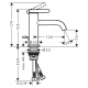 Photo Axor One 48000140 grinded bronze sink mixer