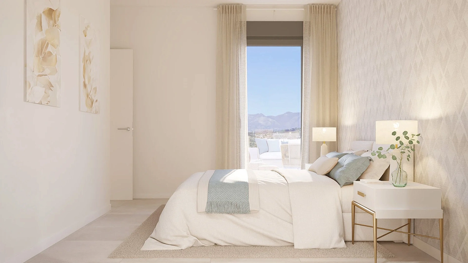 Apartment in new building Energy efficient houses overlooking the golf course in Mijas