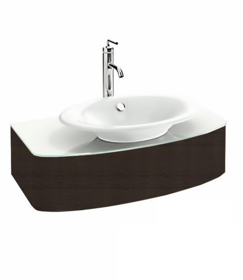Photo The sink cabinet 85 cm Jacob Delafon Presquile EB1106-V13 Palisander veneer