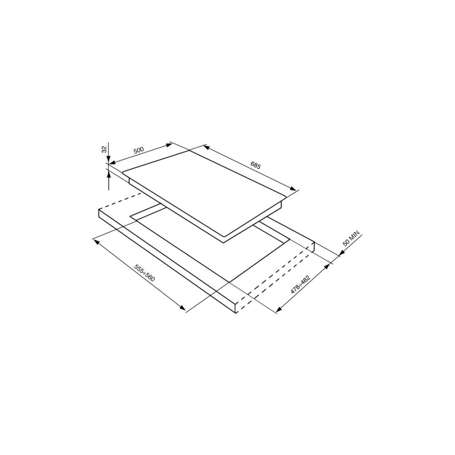 Photo Smeg SR775PO hob