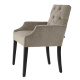 Photo Lunch chair Atena (gray-beige, with armrests)