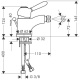 Photo Axor Carlton bidet mixer 17210090 chrome/gold