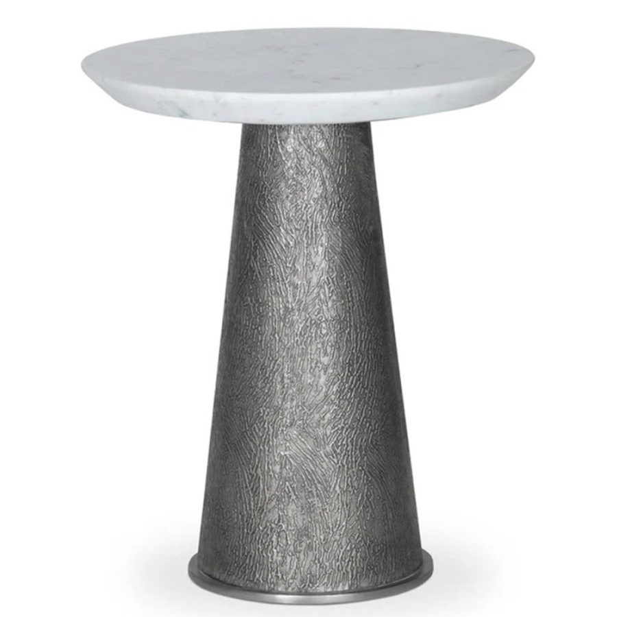 Photo Zain Tall side table (polished silver)