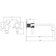 Photo Gessi Inciso sink mixer 58089#246 gold