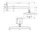Photo overhead shower hansgrohe Raindanc 360 1jet EcoSmart 26605000 9 l / min with a chrome holder