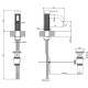 Photo Gessi sink mixer 316 54401#707 black matte