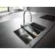 Photo Kitchen mixer hansgrohe Aquno Select M81 170 73831000 with exhaust shower, 3jet, sBox, chrome