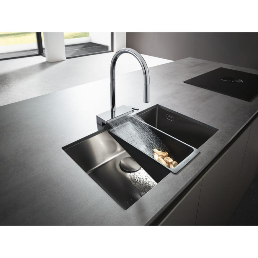 Photo Kitchen mixer hansgrohe Aquno Select M81 170 73831000 with exhaust shower, 3jet, sBox, chrome