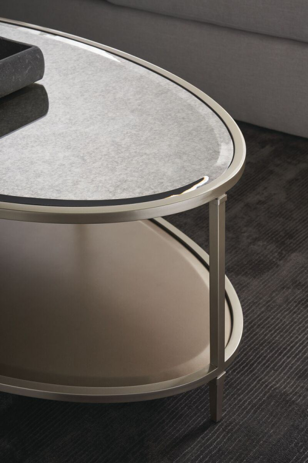 Photo Shimmer Oval coffee table