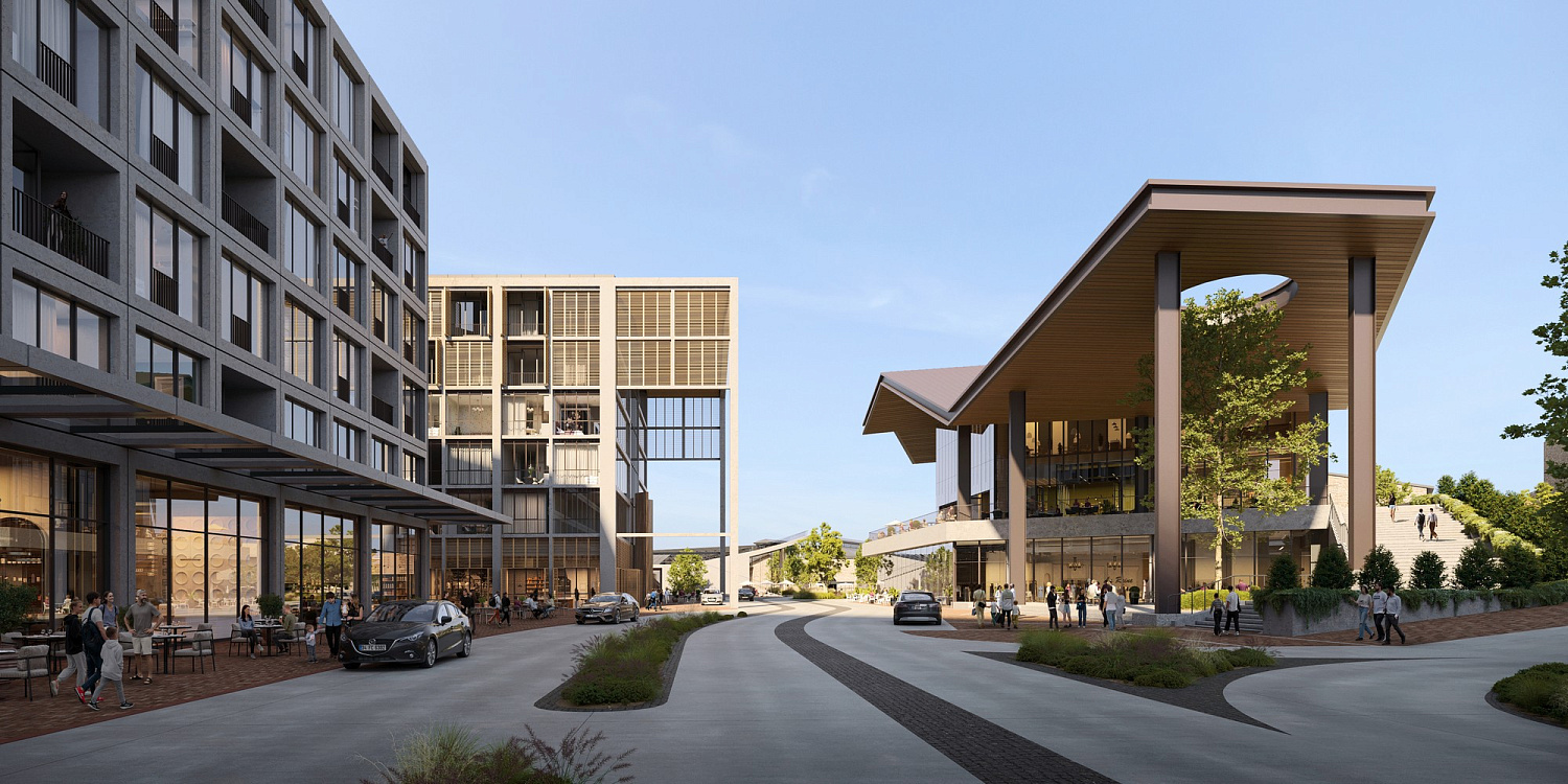 Ultra-modern complex with historical heritage