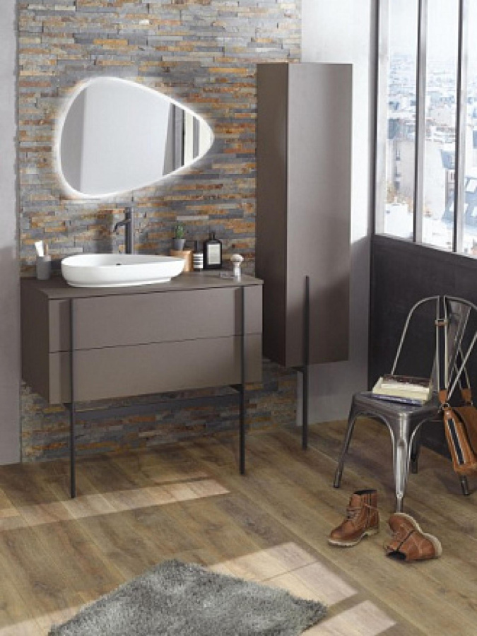 Photo Bathroom under the sink 100 cm Jacob Delafon Nouvelle Vague EB3040-G91, brilliant aquamarine