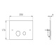 Photo flush plate Stella Completamenti UN 09500 PV01 bronze