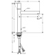 Photo Axor Uno 45003820 grinded nickel sink mixer