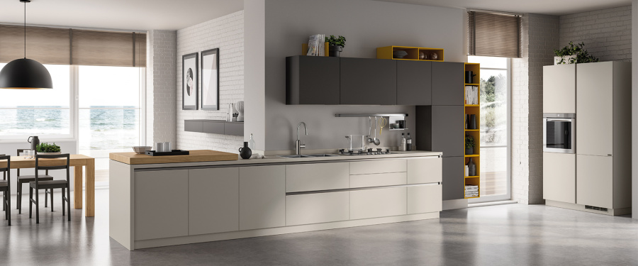 Photo Kitchen Scavolini Evolution corner 390 by 210 cm