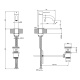 Photo Gessi sink mixer 316 54001#707 black matte