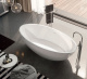 Photo freestanding bath Gruppo Treesse Carezza 180x85 V308BO matte white