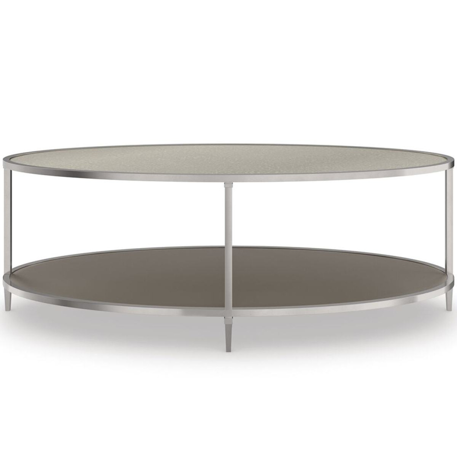 Photo Shimmer Oval coffee table