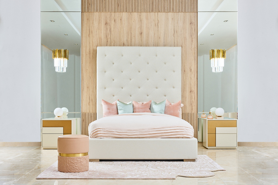 Photo Brando bed with panels (Queen Size)