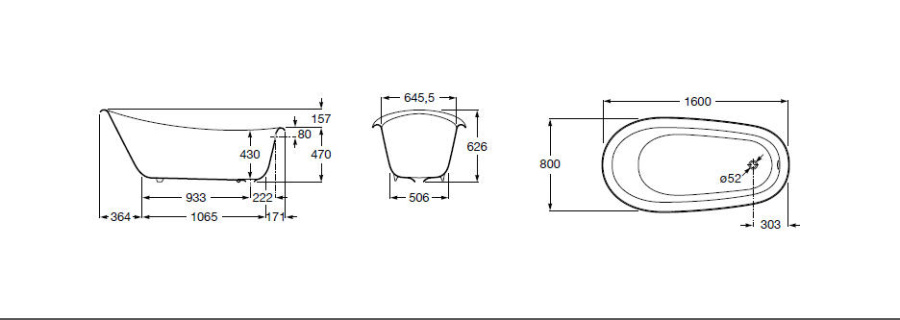 Photo Roca Carmen cast iron bath 160x80 234250002
