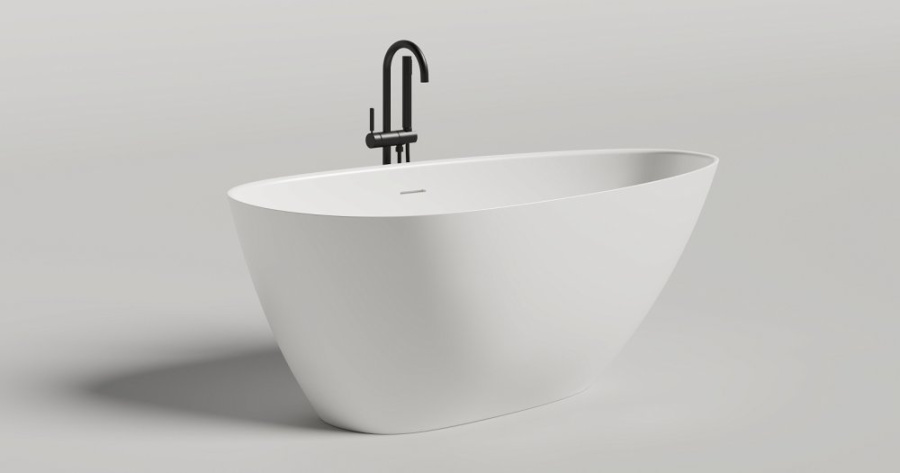 Photo Salini Paola cast marble bath 160x80 1015203M white matte