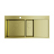 Photo Kitchen sink Omoikiri Akisame 100-2-LG-L stainless steel/light gold 4973089