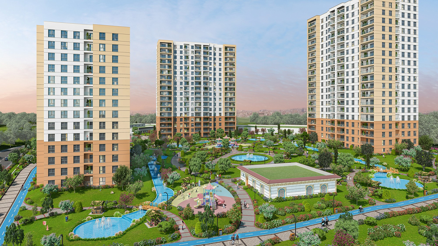 Cozy residential complex in a quiet area