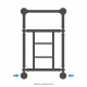 Photo Towel warmer water Sunerja Renaissance 1452 660x400 071-0282-6640 satin