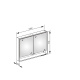 Photo Closet mirrored Keuco Royal Lumos 100 14304171304 with illumination and heated anodized silver