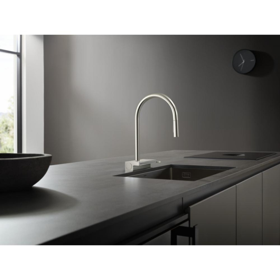 Photo Kitchen mixer hansgrohe Aquno Select M81 170 73831000 with exhaust shower, 3jet, sBox, chrome
