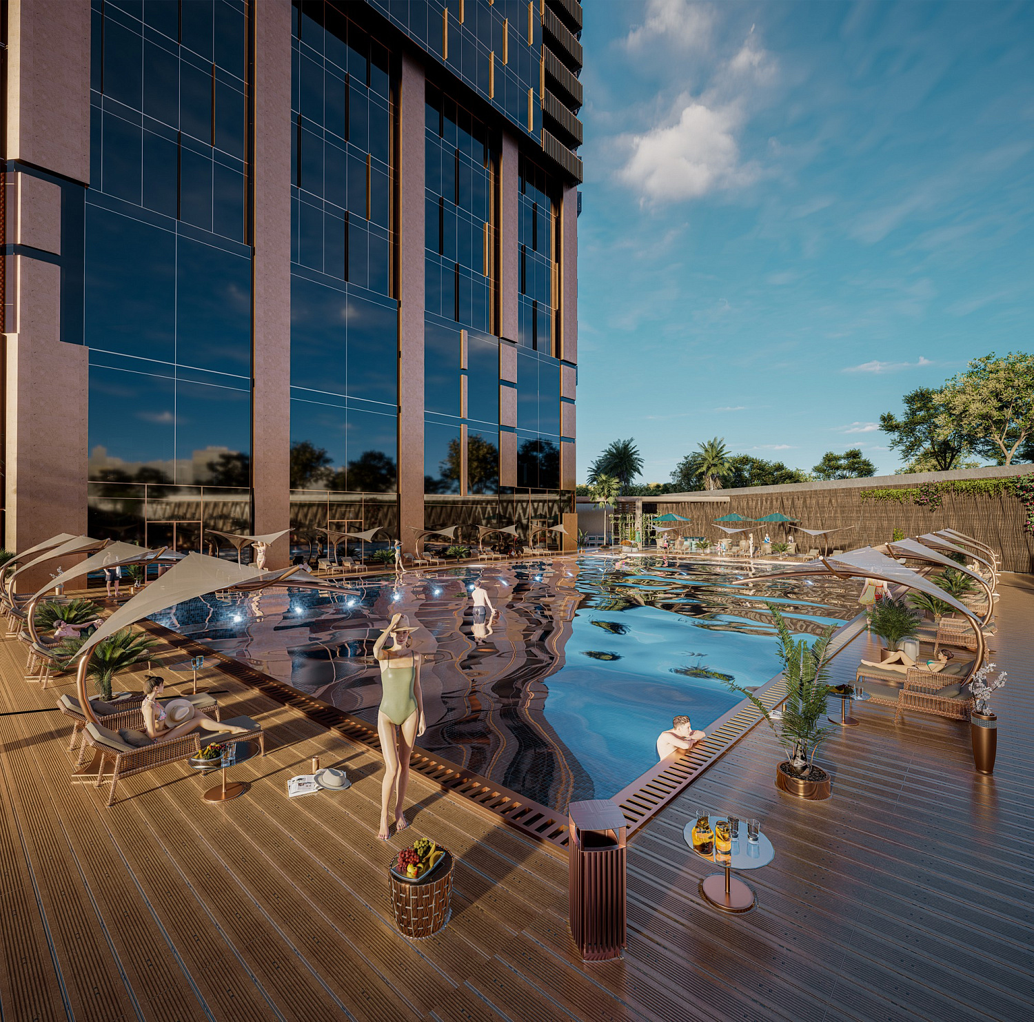 Luxury apartments on the shore of the Bosphorus