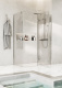 Photo Roca Acropolis door right with side panel 140x80 ZRU9307895 glossy chrome, glass transparent