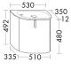 Photo Burgbad Lavo sink cabinet 2.0 53 SGCG053LG0227F5056C0001*1 left oak rust decor