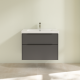 Photo The cabinet under the sink 77x48 cm Villeroy & Boch Subway 3.0 C57401VR graphite