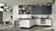 Photo Scavolini Motus kitchen corner with island