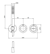 Photo shower sets FIMA Carlo Frattini Fimatherm F3149WX9OS with thermostat, cast gold