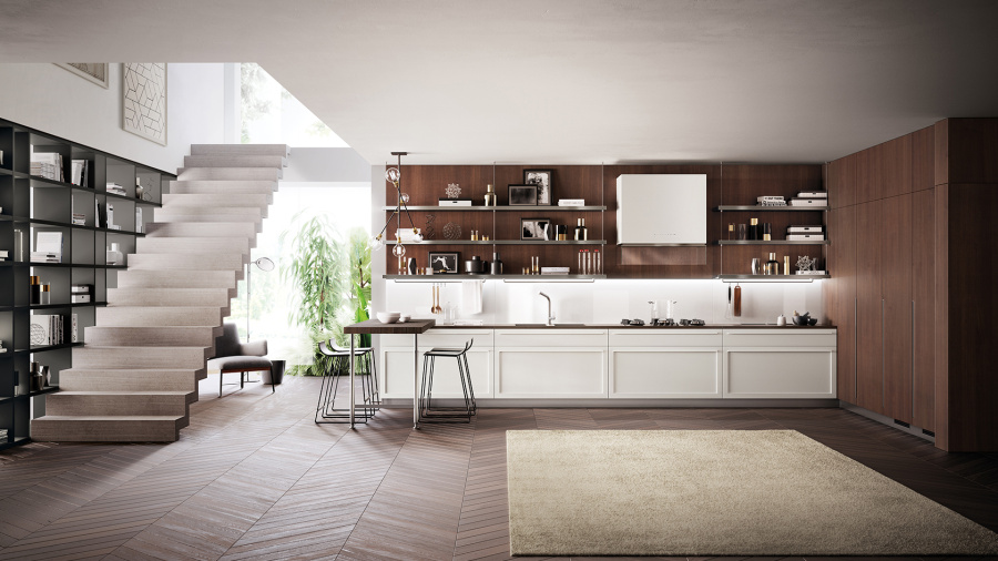 Photo Scavolini Carattere kitchen straight 360cm