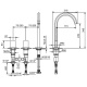 Photo Fantini Venezia sink mixer In 29 P5 N504S steel