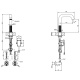 Photo Gessi sink mixer 316 54481#239 matte steel