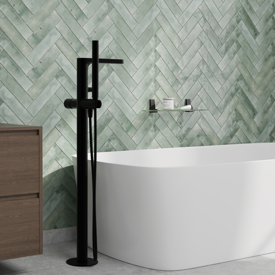 Photo WasserKRAFT Fulda 5221 Black Bath Mixer