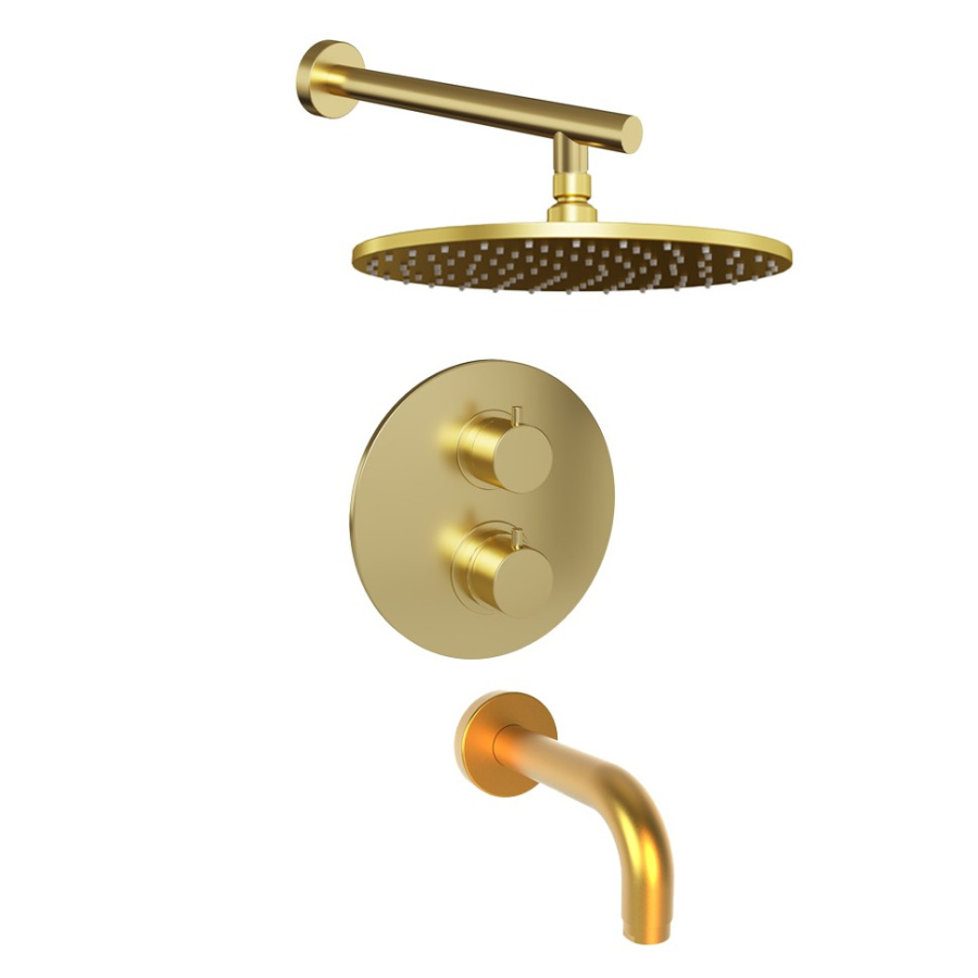 Photo Shower kit Paini Cox 78PJSET26911THBATHHEAD gold matte