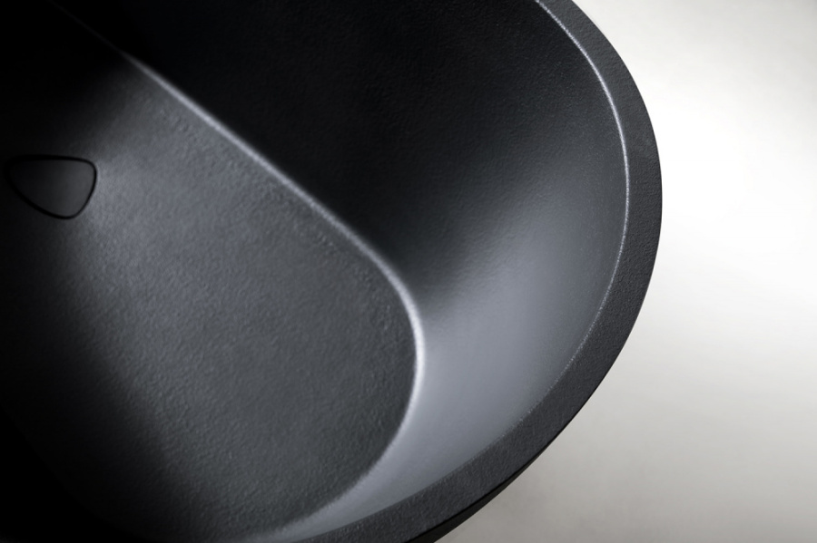 Photo Bath of artificial stone Abber Dortmund 170x75 AM9911B black